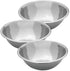 Heavy Duty Stainless Steel Mirror Finish Commercial Restaurant Mixing Bowl 3 Quart (Set of 3)