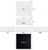 A&A Large Jewelry Storage Organizer Box 2 Layers Combined Storage Case with Buckle White