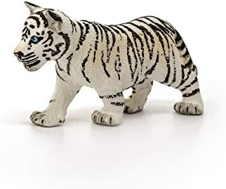 Schleich Wild Life, Animal Figurine, Animal Toys for Boys and Girls 3-8 Years Old, White Tiger Cub, Ages 3+
