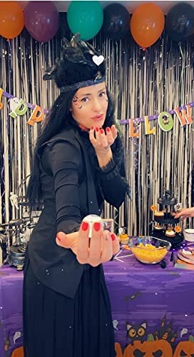 Serves 24 Complete Party Pack Cute Halloween Cats Monsters and Ghosts Includes Plates Cups Napkins Table Cover Balloons Picks Curtains Banner Halloween Party Decorations Halloween Party Supplies