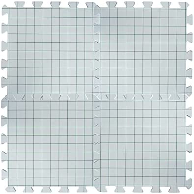 Boye Interlocking Needlepoint, Knitting, and Crochet Blocking Boards, 12'' W x 12'' L, 4pc