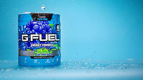 G Fuel Sour Blue Chug Rug Energy Powder Inspired By FaZe Rug – 10.44 oz Tub (40 Servings) – Natural Energy Drink Powder, Energy and Focus Supplement