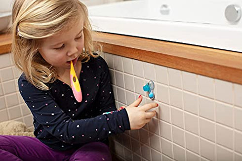 Jordan* Step 2 Kids Toothbrush, 3-5 Years, Soft Bristles, BPA Free (4 Pack) Blue & Green