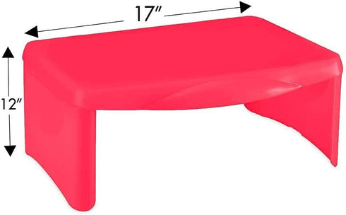 HearthSong Kids™ Portable Folding Lap Desk with Large Storage Activity Tray, 17" L x 12" W, Red