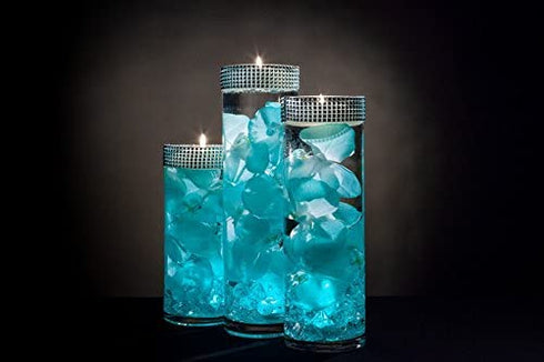 WGV Cylinder Vase, 3" W x 10" H, Clear Bud Skinny Narrow Glass Candle Holder Planter Terrarium for Wedding Party Flowers Centerpieces Home Office Decor, 1 Piece
