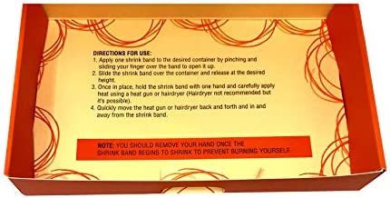 Clear Perforated Shrink Band for Lip Balm Tubes and Lip Gloss Squeeze Tubes (100 Pack)