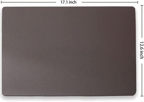 GabrielModu Placemat,Heat-Resistant Place Mats,Stain-Resistant Non-Slip and Isolated Washable Table Mat (4 pcs, Dark Brown-Coffee), Coffee Brown
