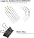 Bookbinding Kit - KOOTIKO Bookbinding Supplies, Hand Book Binding Starter Tools Set with Real Bone Folder,Paper Awl, Large-Eye Needles, Glue Brush, Wax Thread for Handmade DIY Books