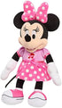 Disney Junior Mickey Mouse Funhouse Singing Fun Minnie Mouse 13 Inch Lights and Sounds Feature Feature Plush, Sings Bowtoons Theme Song, by Just Play