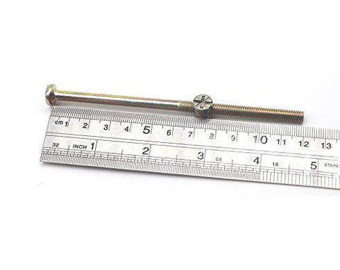 Bunk Bed Bolts, binifiMux 12-Pack M6x120mm Hex Key Drive Socket Cap Bolt and Barrel Nuts for Furniture Chairs Crib Beds Cots w/Wrench, Zinc Plated