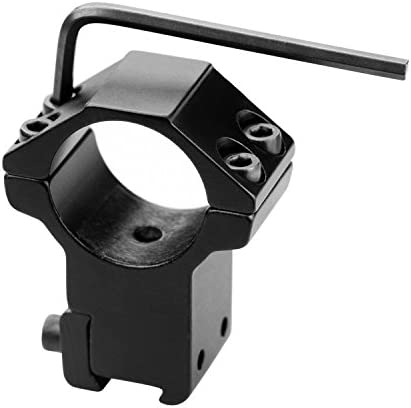 Modkin 1 Inch Dovetail Scope Rings, High Profile Scope Mount for 11mm Dovetail Rails -2 Pieces (One has Stop pin)