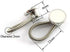 LQ Industrial Collar Extenders 6PCS Metal Expands Top Neck Tie Buttons Dress Shirt Button Extender White 3/8Inch