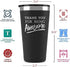 Thank You Gifts for Men - 16 oz Awesome Thank You Gift Tumbler, Appreciation Gifts for Women, Thank You Gifts for Coworkers, Thank You Gifts for Women, Thank You Gifts Bulk, Employee Thank You Gifts