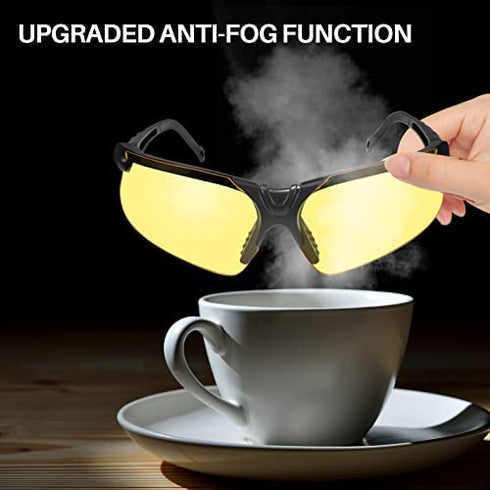 KEMIFON Shooting Safety Glasses Anti Fog Shooting Eye Protection for Men Women Shooting Range with Yellow Clear Interchangeable Lenses
