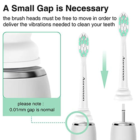 Aoremon Replacement Toothbrush Heads for Philips Sonicare HX9023/65, 10 Pack