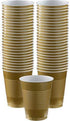Amscan Plastic Cups Big Party Pack , 18 oz. 50ct., Gold