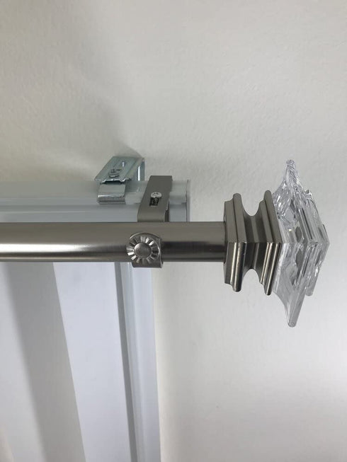 NONO Bracket - Outside Mounted Blinds Curtain Rod Bracket Attachment (Brass Set of 3)