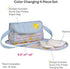 Adora Sunny Days Baby Doll Accessories Interactive, Color Changing & Water Activated Baby Doll Diaper Bag Multi color,13 inch