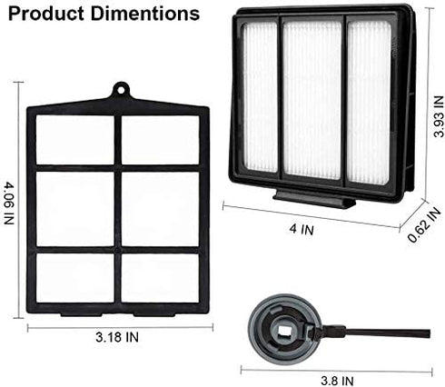 Mochenli Replacement Parts for Shark ION Robot AV753 AV752 AV751 S87 R85 RV850, RV850WV Vacuum Cleaner Accessory Kit Pack of 6 Side Brushes,3 HEPA Filters,1 Primary Filter,1 Main Brush