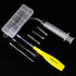 Airgoesin™ Lighted Tonsil Stone Remover Tools or Earwax Removal Tools, Yellow, 5 Tips, Tonsillolith Pick Case + 1 Irrigator Cleaner