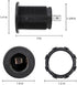 Female 12 Volt Cigarette Lighter Socket Car Automotive Marine ATV Truck RV Boats Lighter Socket Power Outlet Socket Receptacle, DAMAVO YM1084 12V/24V DC Flush Mount with Waterproof Plug (1 PC)