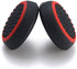 Silicone Thumb Stick Joystick Cap Analog Grip Thumbsticks Cap Cover Case for PS4 PS3 Xbox One Xbox 360 Game Controllers (Black-Red)