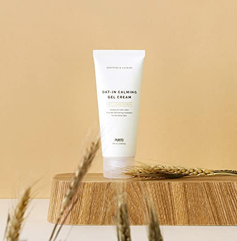 PURITO Oat-in Calming Gel Cream 100 ml / 3.38 fl. oz. vegan, facial cream, moisture cream for face, natural ingredients
