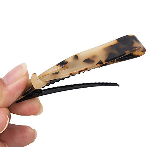 Strong Large Barrette Hair Clip Grip Set for Thick Hair Tortoise Shell Pattern Women Girls