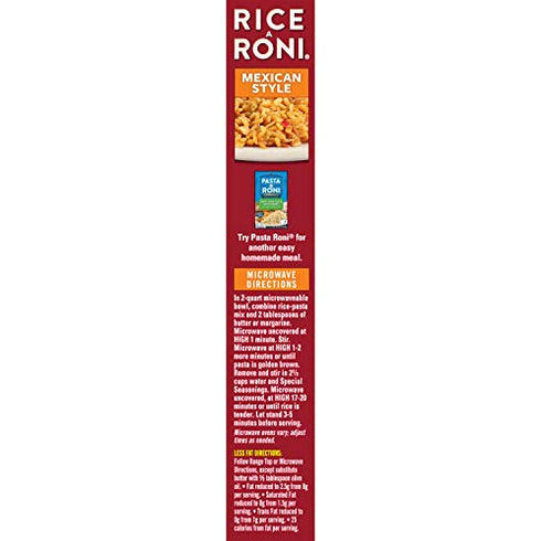 Rice-A-Roni, Rice Mix Mexican, 6.4 oz
