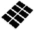FirstZi 96pcs 50mmx35mm Black Resuable Chalkboard Sticker Labels for Storage Bins, Glass Jars, Canisters, Bottles, Pantry, Crafts, with 1pc White Chalk Marker