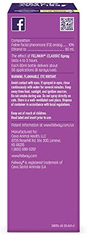 FELIWAY Classic Cat Calming Pheromone Spray (60 mL)