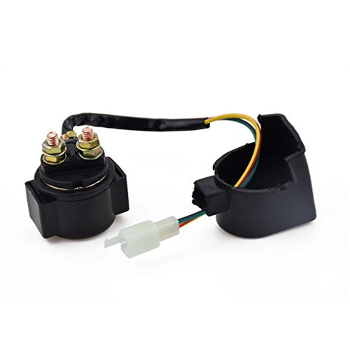Starter Solenoid Relay for Coolster 125cc 3125B 3125R 3125 70cc 110cc 150cc 250cc TaoTao Roketa Sunl Baja Kazuma Sunl Meerkat 50cc Falcon kinroad ATV Quad Twister Howhit 150cc Go Kart