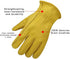 Heavy Duty Industrial Safety Gloves Hunting Gloves, Grain cowhide Leather Shooting Gloves for Driving/Riding/Gardening/Farm - Extremely Soft and Sweat-absorbent - Perfect Fit for Men & Women (Medium)