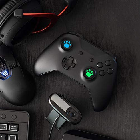 28 Pieces Cat Thumb Grips Caps Replacement Cat Claw Joystick Cap Silicone Cat Analog Stick Cover Compatible with PS5 PS4 PS3 PS2 Xbox 360 Xbox One Controllers