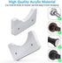 2 Pack Shower Curtain Rod Mount Holder, FEATCH Universal Acrylic 3M Adhesive Wall Mount Holder for Shower Curtain Rod (Shower Curtain Rod Not Included) (White)