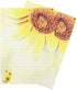 Bolbove 64 Pcs Sunflower Lovely Plant Elegant Letter Writing Stationery Paper Lined Sheets