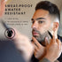 Pacinos Beard Pencil Filler - Water Proof, Long Lasting Coverage & Natural Finish - Beard, Moustache & Eyebrows - Micro-Fork Tip for Seamless Application - Bristle Brush Included(Light Brown)