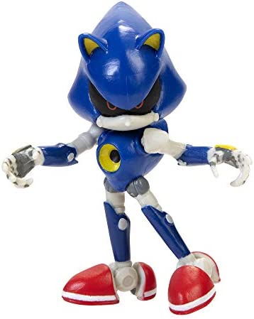 Sonic The Hedgehog Action Figure 2.5 Inch Metal Sonic Collectible Toy , Blue