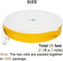 Yotache White Doors Windows Insulation Tape 2 Rolls 1/2 Inch Wide X 1/4 Inch Thick, Foam Weather Stripping Gasket Tape Seal for Draft, Soundproofing, Total 26 Feet Long (2 X 13 Ft Each)