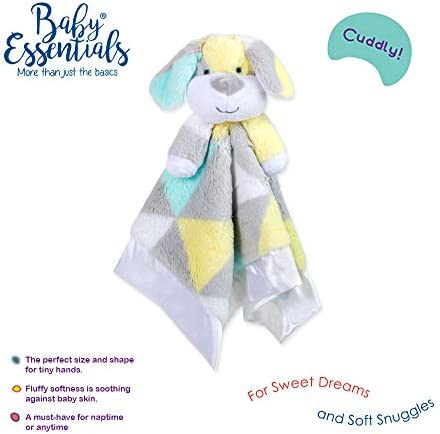 Minky Animal Snuggler Lovey Blanket for Kids, Babies, Boys, Girls, Gender Neutral Security Blanket with Stuffed Animal