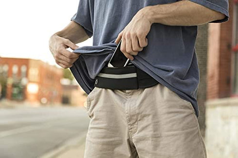 Armear Travel Belt Money Waist Pack - Hidden Waterproof Anti Theft Passport Security Fanny Pouch Wallet for Running Men Women