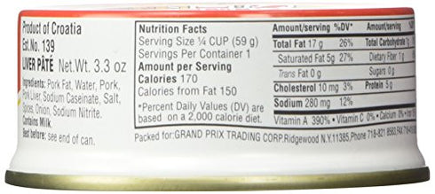 Podravka Jetrena Pasteta 3.5 Oz Liver Pate (Pack of 2)
