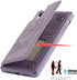 Jaorty for iPhone 11 Wallet Case with RFID Blocking Card Holder for Girls Women,Premium PU Leather Magnetic Buttons Stand Flip Wrist Strap Case for iPhone 11 6.1 Inch,Heart Purple