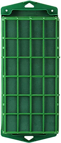 Floral Foam Cage Flower Holder with Floral Foam for Fresh Flowers Cage Bowl for Table Centerpiece Floral Arrangement, Rectangle, 30 x 12 x 8 cm (2 Pieces)