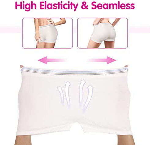 Washable Mesh Pants 4 Pack Disposable Postpartum Underwear Panties for Women Hospital Provide Surgical Recovery,Incontinence, Maternity (L/XL(13-39 in))