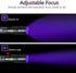 COSMOING UV Flashlight, LED 395nm Ultraviolet Flashlight, Zoomable Pen Blacklight Flashlight IP54 Waterproof Detector for Pet Urine, Cat Dog Stains, Bed Bug, Household Wardrobe Toilet