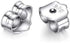 190 PCS Hypoallergenic 925 Sterling Silver Plated Earrings Posts Flat Pad Blank Earrings Pin Studs with 925 Sterling Silver Earring Backs for DIY Jewelry Making Findings( 5mm 6mm 8mm)