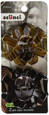 Scunci by Conair No-Slip Grip Hair Claw Clips, Octopus Clip, Claw Hair Clip in Black & Tortoise, Packaging May Vary, 2 Pack