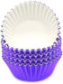 Mombake Standard Purple Foil Cupcake Liners Muffin Baking Cups for Party and More, 100-Count