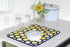 S&T INC. Absorbent, Reversible Microfiber Dish Drying Mat for Kitchen, 16 Inch x 18 Inch, Lemons